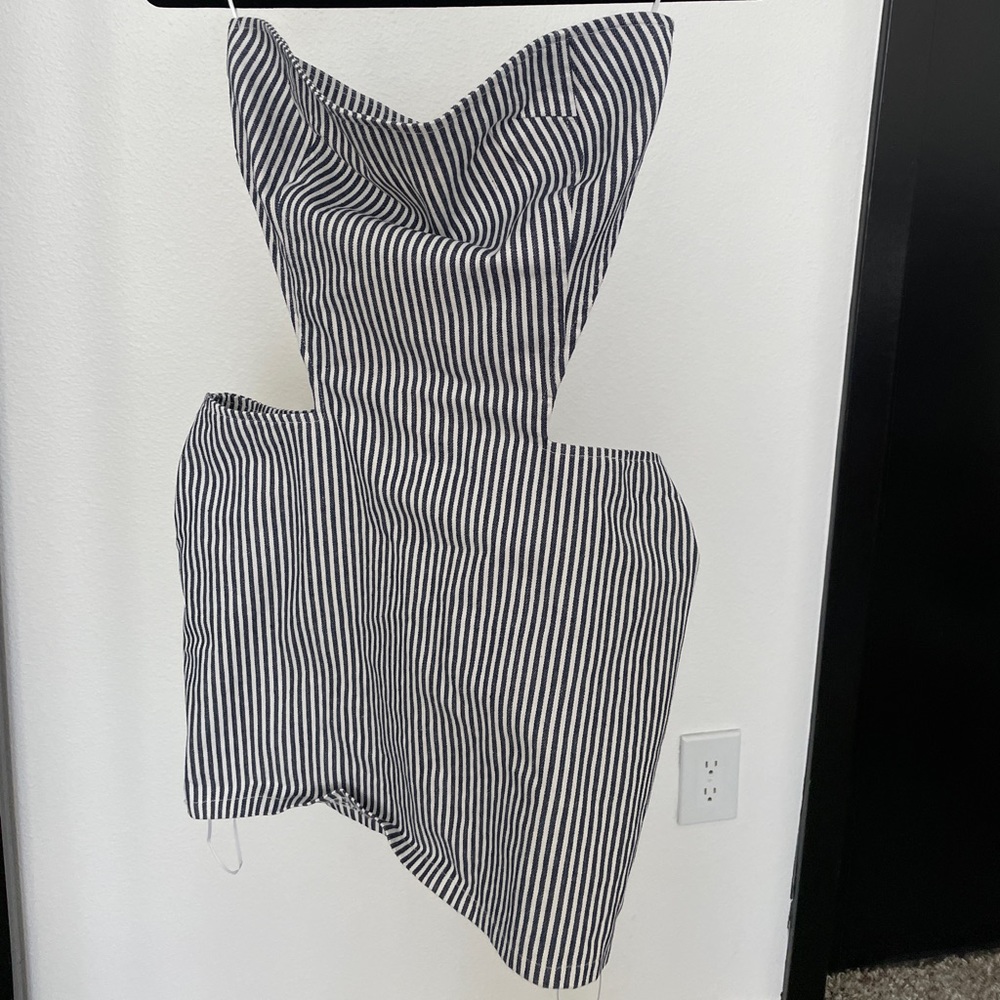 Denim Mini cutout Dress by Lioness size small